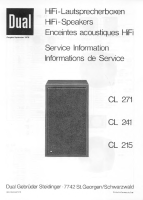Dual CL-215-CL-241-CL-271-Service-Manual
